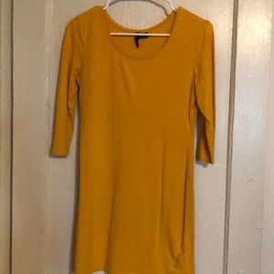H&M divided mustard dress